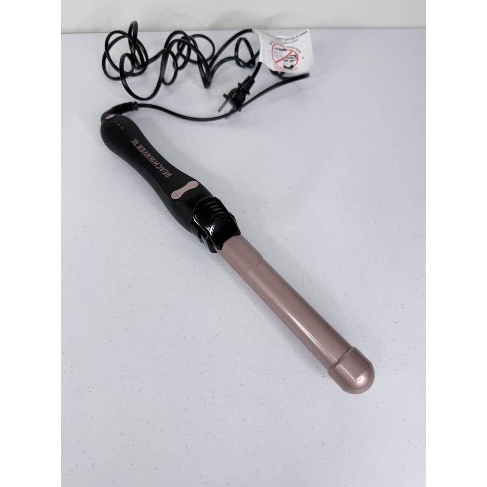 Beachwaver B1 Rotating Curling Iron 1 in Ceramic Barrel 410°F Black/Rose